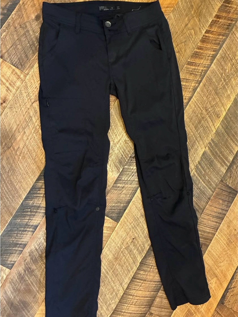prAna Women’s Halle Straight Leg Pants Black Outdoor Hiking Travel